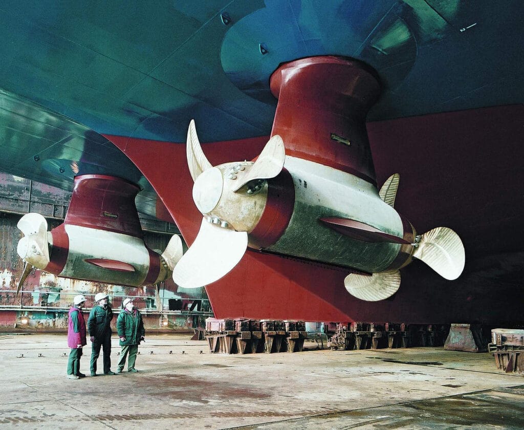 Azimuth thrusters come quelli della metaniera