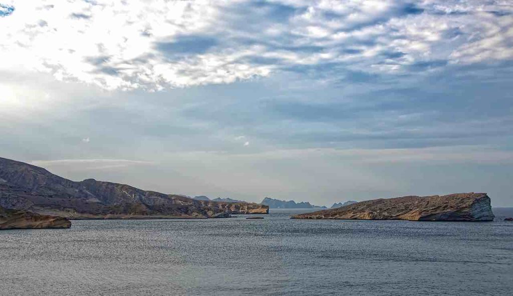 Il panorama del golfo dell'Oman